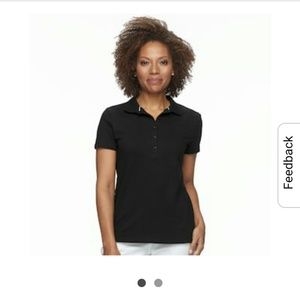 Croft & Barrow Black Polo NWT